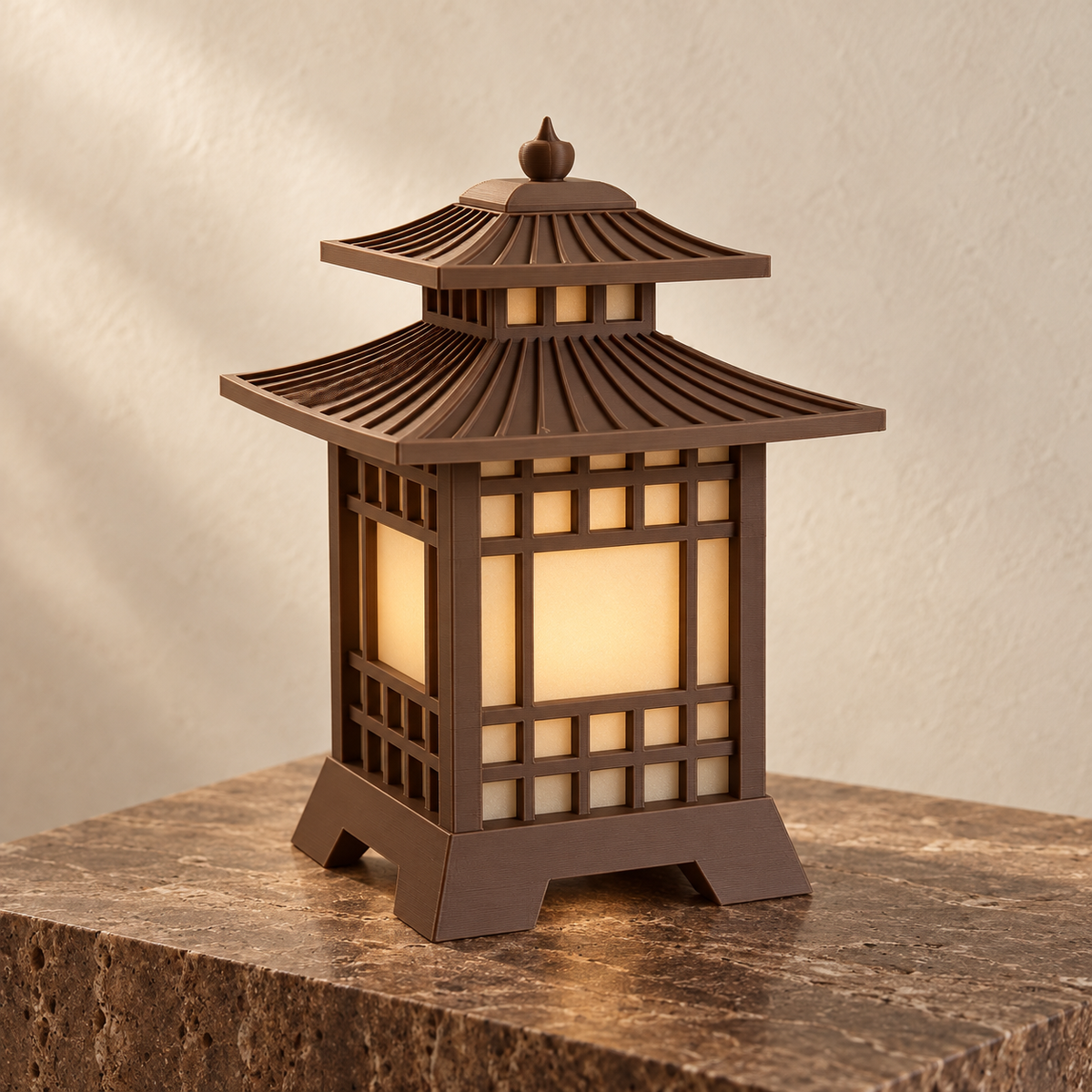 Custom Japanese-Inspired Pagoda Lantern
