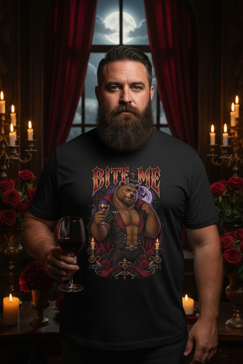 Bite Me Vampire Bear – Lifestyle Shot