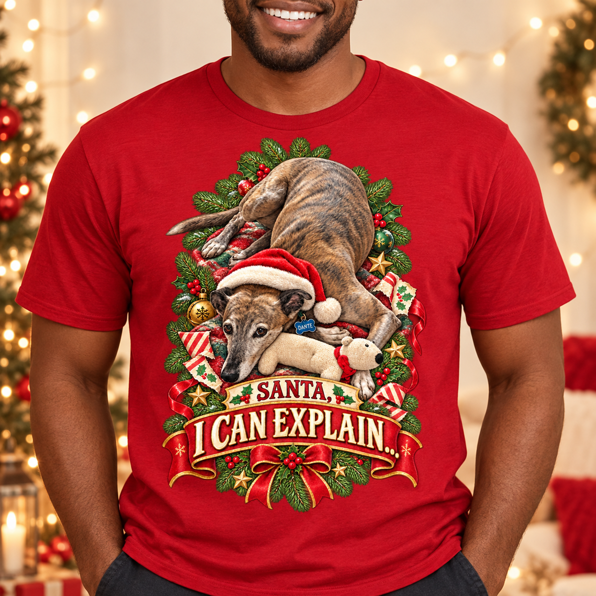 Personalised Pet Christmas T-Shirt – Your Pet, Their Christmas Personality